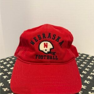 Red Nebraska Football Cap men’s adjustable embroidered perfect condition